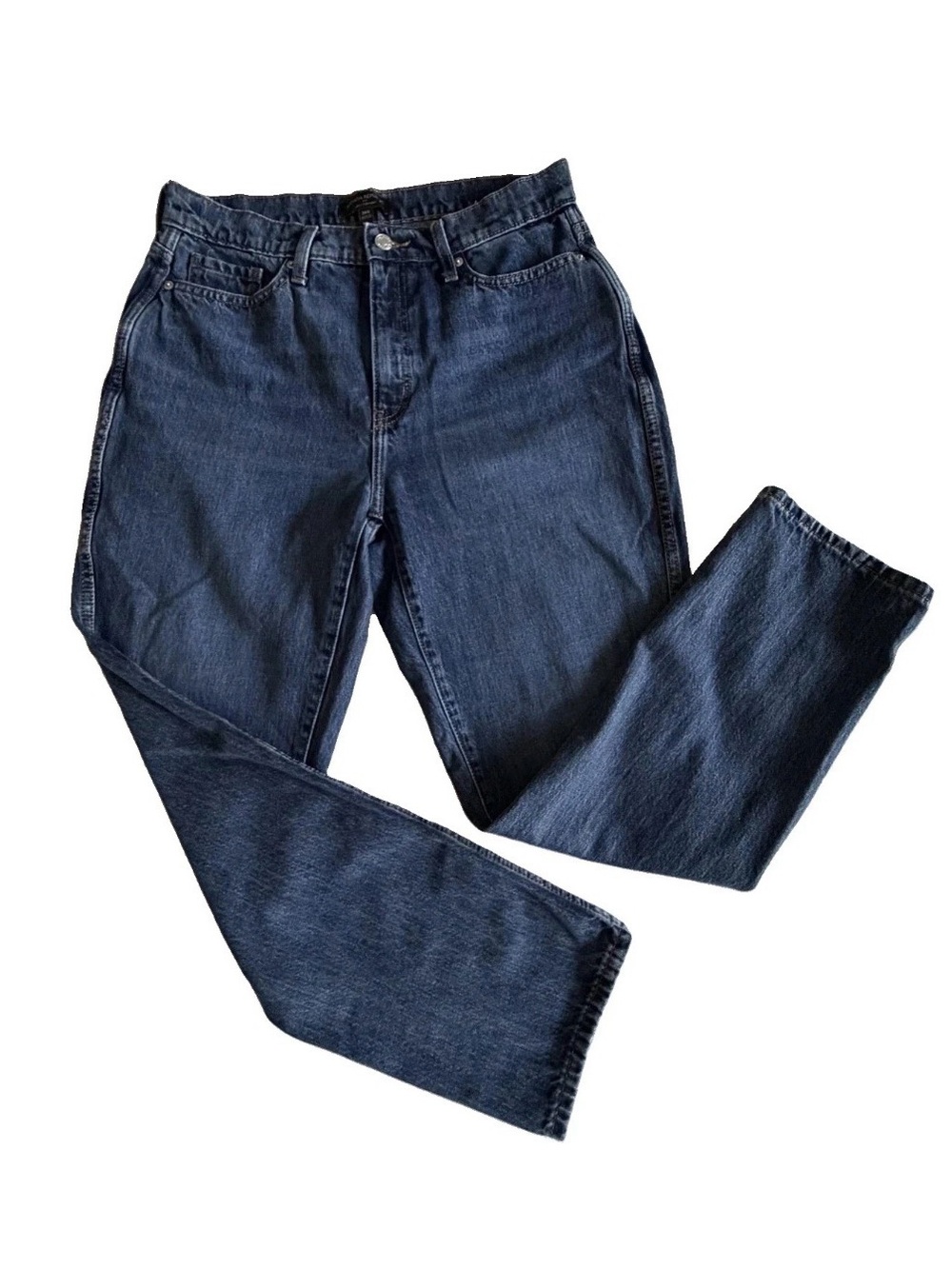 Banana Republic Curvy Straight Jeans Womens 29/8 Blue Dark Wash High Rise Denim